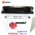 BATTERIA NO SIGILL.12V/20AH  12N20AH ASAKI CON ACIDO