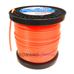 FILO IN NYLON TONDO FRANCE PER TESTINA DECESPUGLIATORE D.6 mm. 62 Mt. SUPER PROFESSIONALE