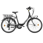 CICLO 26" ATALA E-RUN 360 6 VEL. 45 360WH BLACK/WHITE MATT