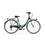 CICLO 28" SPEEDCROSS MONOTUBO FASHION 6VEL. NERO/TIFFANY