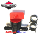 RUBINETTO BENZINA AL TUBO D.8 B&S 698183 C/FASCETTE