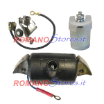 BOBINA ALTA TENSIONE INTERNA+CONTATTI+CONDENSATORE IMPIANTO BOSCH/JLO/BRUMI